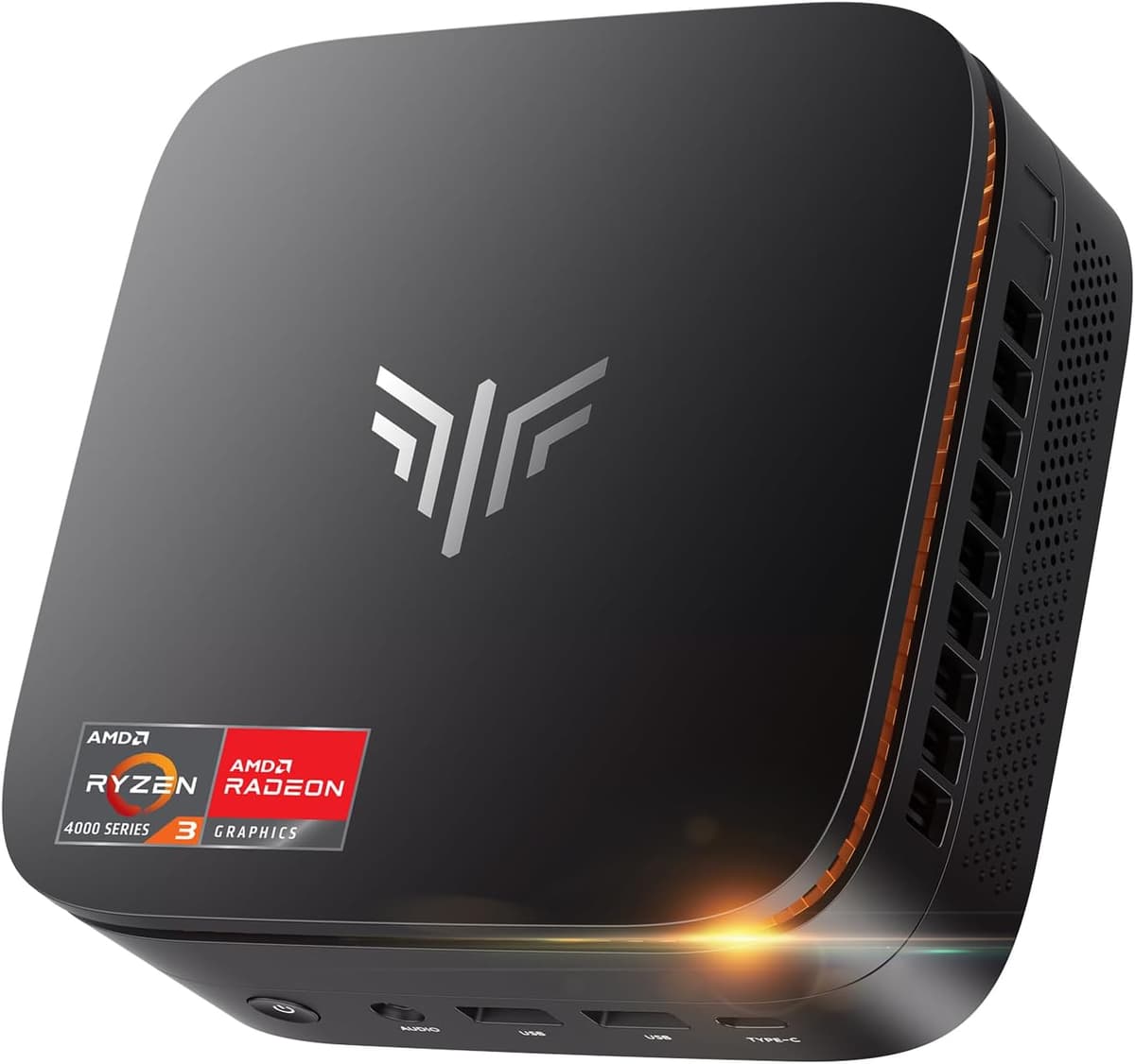 KAMRUI P1 Mini PC AMD Ryzen 4300U(up to 3.7GHz) 16GB DDR4 512GB SSD Mini Computer Mini PC Win11 Pro 4K@60Hz Triple Display HDMI+DP+USB-C WiFi BT RJ45 LAN VESA Mount Small PC for Home/Business/School