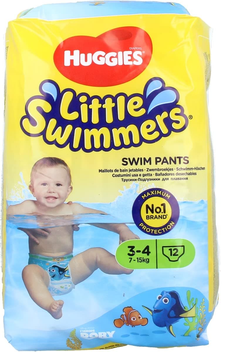 Huggies Little Swimmers, Swim Nappies, Size 5-6 - 33 Pants - Maximum Protection Swimming Nappies with Leak Guards - All-Round Stretchy Waistband — view 11