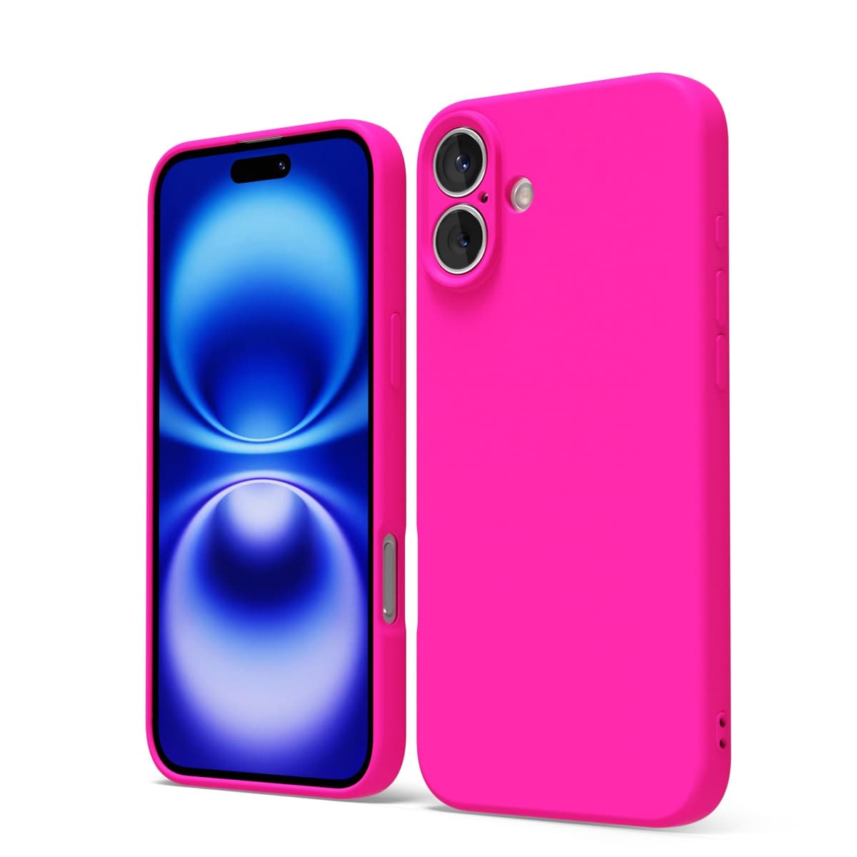 oakxco for iPhone 17 Pro Max Phone Case Liquid Silicone, Cute Thin Slim Grip Soft Rubber Gel for Women Men, Smooth Matte TPU Plain Solid Color Girly Simple Case with Camera Cover, Light Pink — view 1741