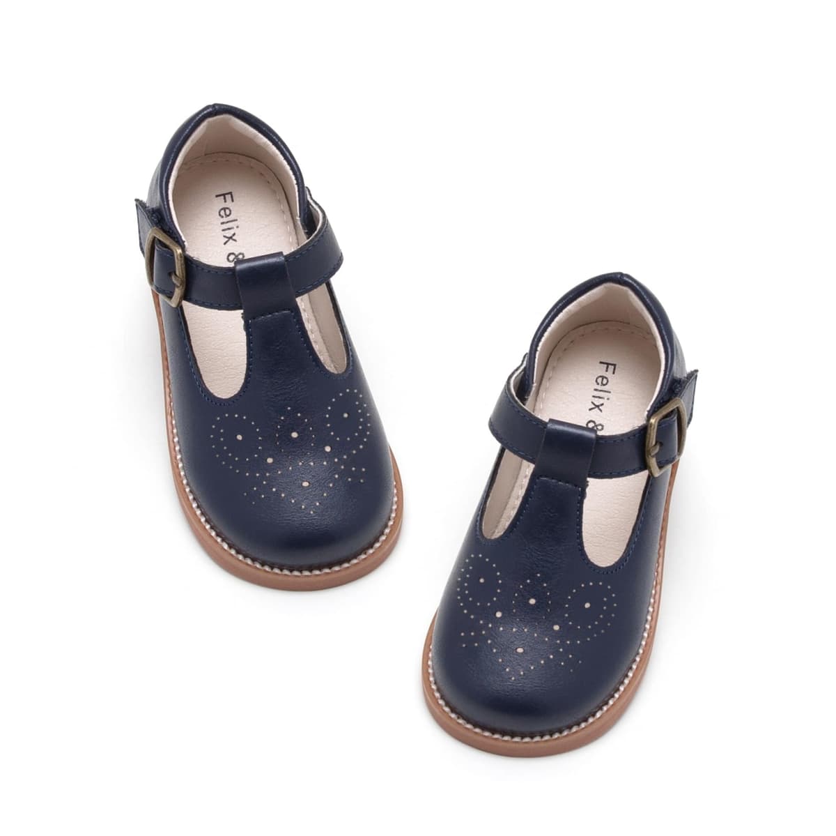 Felix & Flora Toddler Little Girl Mary Jane Dress Shoes - Ballet Flats for Girl Party School Shoes — view 6