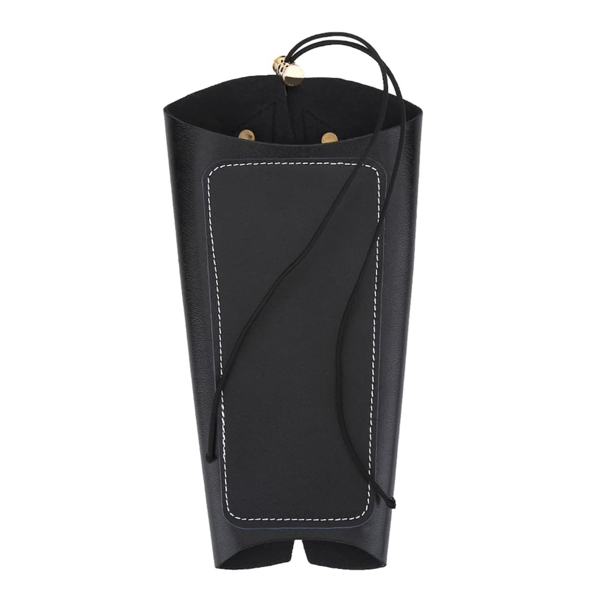 Keenso Protector de Brazo de Tiro con Arco, Protector de Brazo de Cuero de PU Ajustable Duradero Protector de Brazo Accesorio de Aparejos para Entrenamiento de Arco Tradicional recurvo — view 3