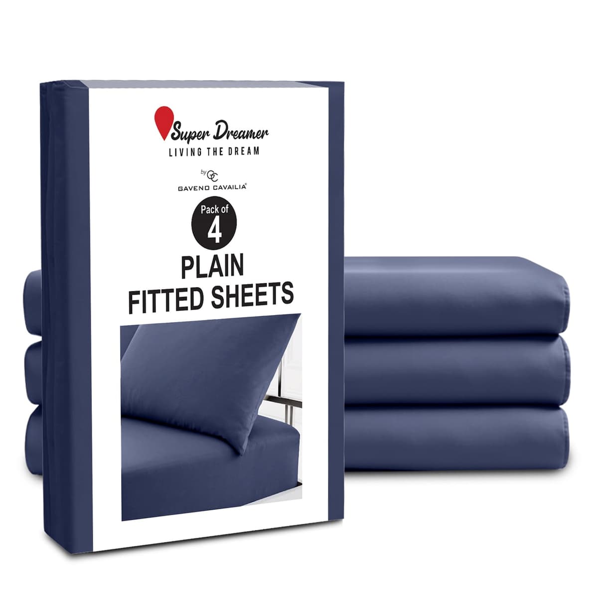 GC GAVENO CAVAILIA Fitted Sheet Single Bed (91 x 190cm) - Grey Bedding Sheets - Plain Dyed Microfiber Bed Sheets Single - (10 inch) 25cm Deep Pocket Bottom Sheet - Easycare - Wrinkle & Fade Resistant — view 37