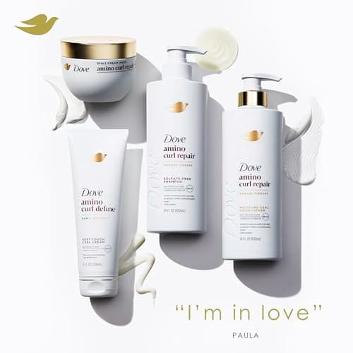 Dove Hair Amino Curl Repair 10in1 Cream Mask for Curly, Coily Hair with Bio Protein Care Technology and Amino + Jojoba Oil 9.2 fl oz. — view 4