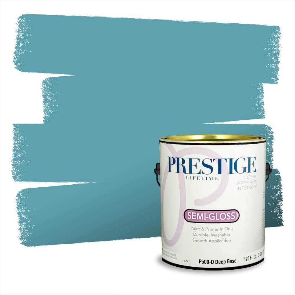 PRESTIGE Paints Interior Paint and Primer In One, 1-Gallon, Semi-Gloss, Comparable Match of Valspar* Dewdrop* — view 936