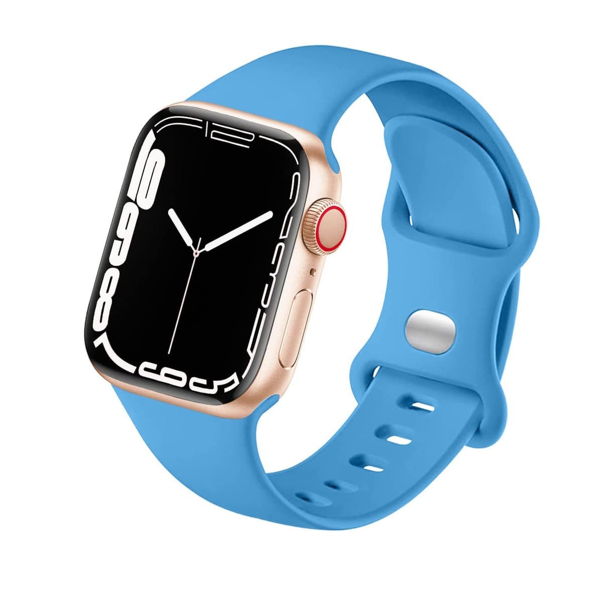 Sport Strap Compatible with Apple Watch Straps 46mm 40mm 38mm 41mm 42mm 44mm 45mm, Silicone Strap Replacement for iWatch Bands Series 11 10 9 8 7 6 5 4 SE 3 2 1 Women Men — view 18