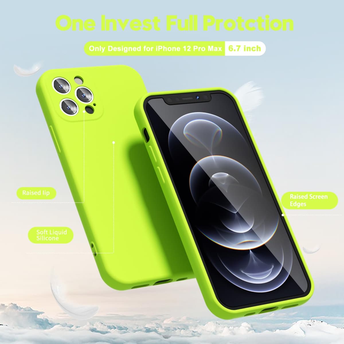 oakxco for iPhone 17 Pro Max Phone Case Liquid Silicone, Cute Thin Slim Grip Soft Rubber Gel for Women Men, Smooth Matte TPU Plain Solid Color Girly Simple Case with Camera Cover, Light Pink — view 1399
