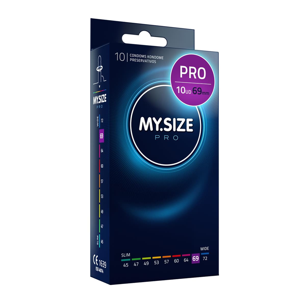 MY.SIZE PRO Condones ÉLITE, talla 5, 60 mm, XL, 10 piezas - Látex Vytex extra puro, fácil de abrir — view 25