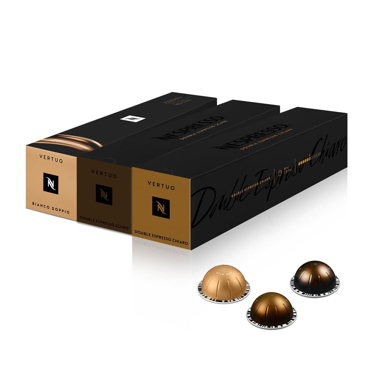 Nespresso Vertuo Coffee Pods, Pack of 30, 10 x Melozio, 10 x Stormio, 10 x Odacio capsules for Nespresso Machines. Make Espressos, Cappuccino and Lattes at home. Recyclable Pods. — view 6