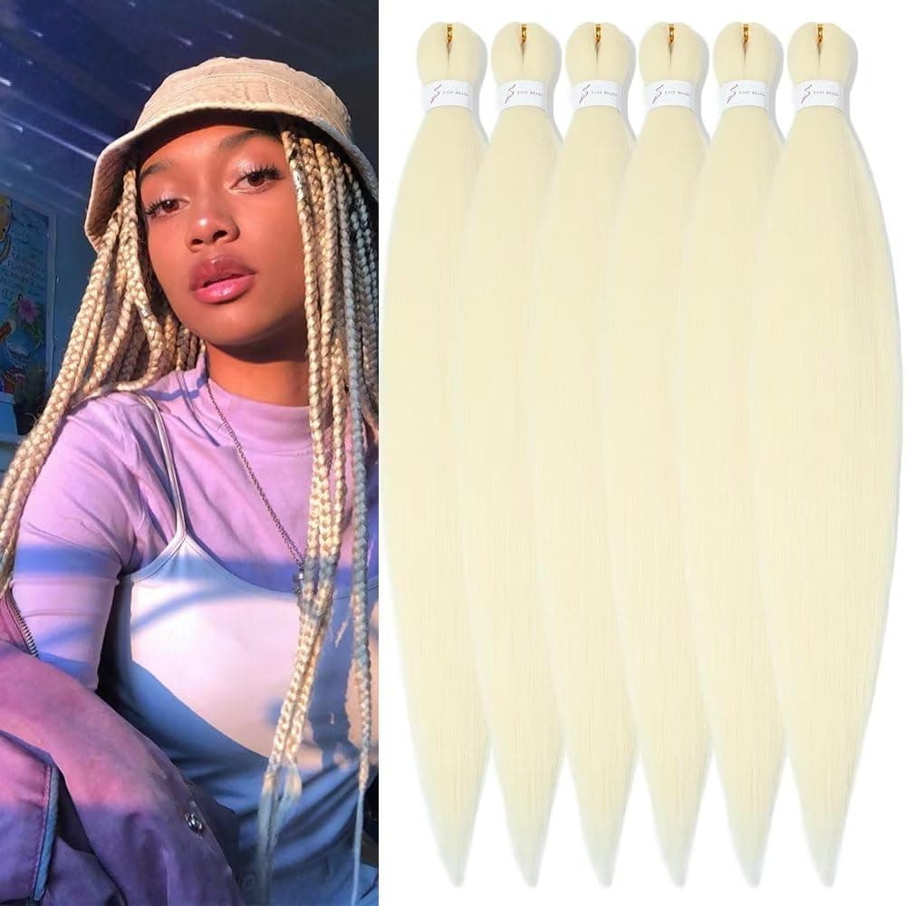 YDDM Capelli Per Treccine Africane Azul Extension Treccine Texture Yaki Easy Install per Principianti 26 Pollici 3 Pezzi Capelli Leggeri e Naturali per Box Braids, Twist e Crochet — view 83