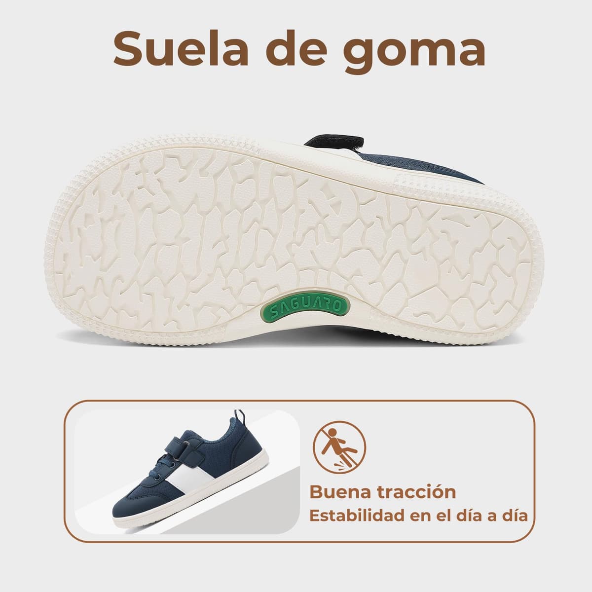 SAGUARO Zapatillas Barefoot Casual Niños Calzado Respetuoso con Suela Plana y Puntera Ancha,Gr.25-35 — view 6