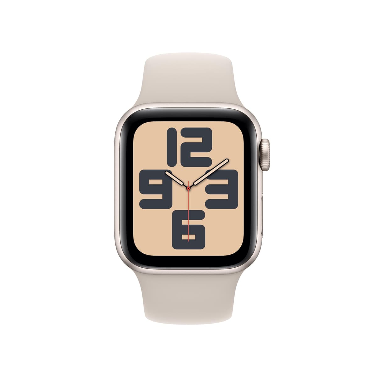 Apple Watch SE de 2.ª generación, 2023 [GPS] Smartwatch con Caja de Aluminio en Blanco Estrella de 40 mm y Correa Deportiva Blanco Estrella - Talla S/M. Monitor de entreno y sueño, Pantalla Retina — view 2