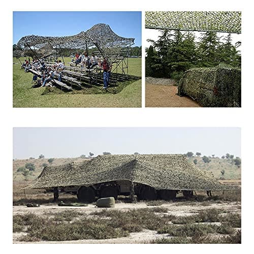 TENCEN Dual Mesh Custom Camouflage net for Blind Decor Courtyard Sunshade Photo Camp Fish Farm Factory Shelter Car Concealment Party Exhibit Backdrop Curtain Ceiling Fence Canopy Cover — view 5