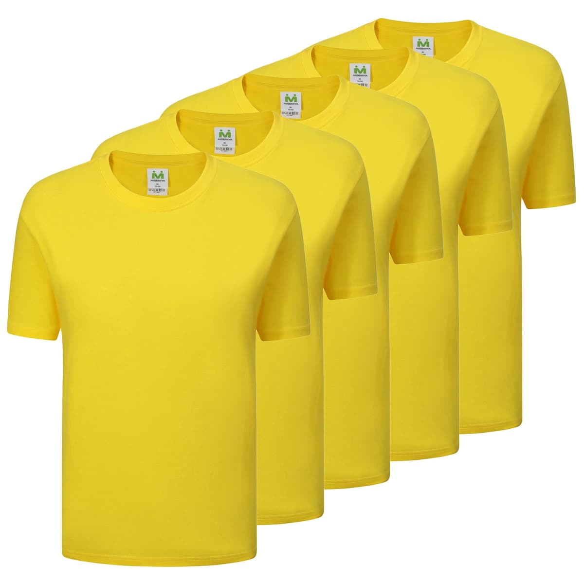 Paquete de 5 Unidades - Camiseta con Mangas Cortas 100% Algodón - 5-TS135