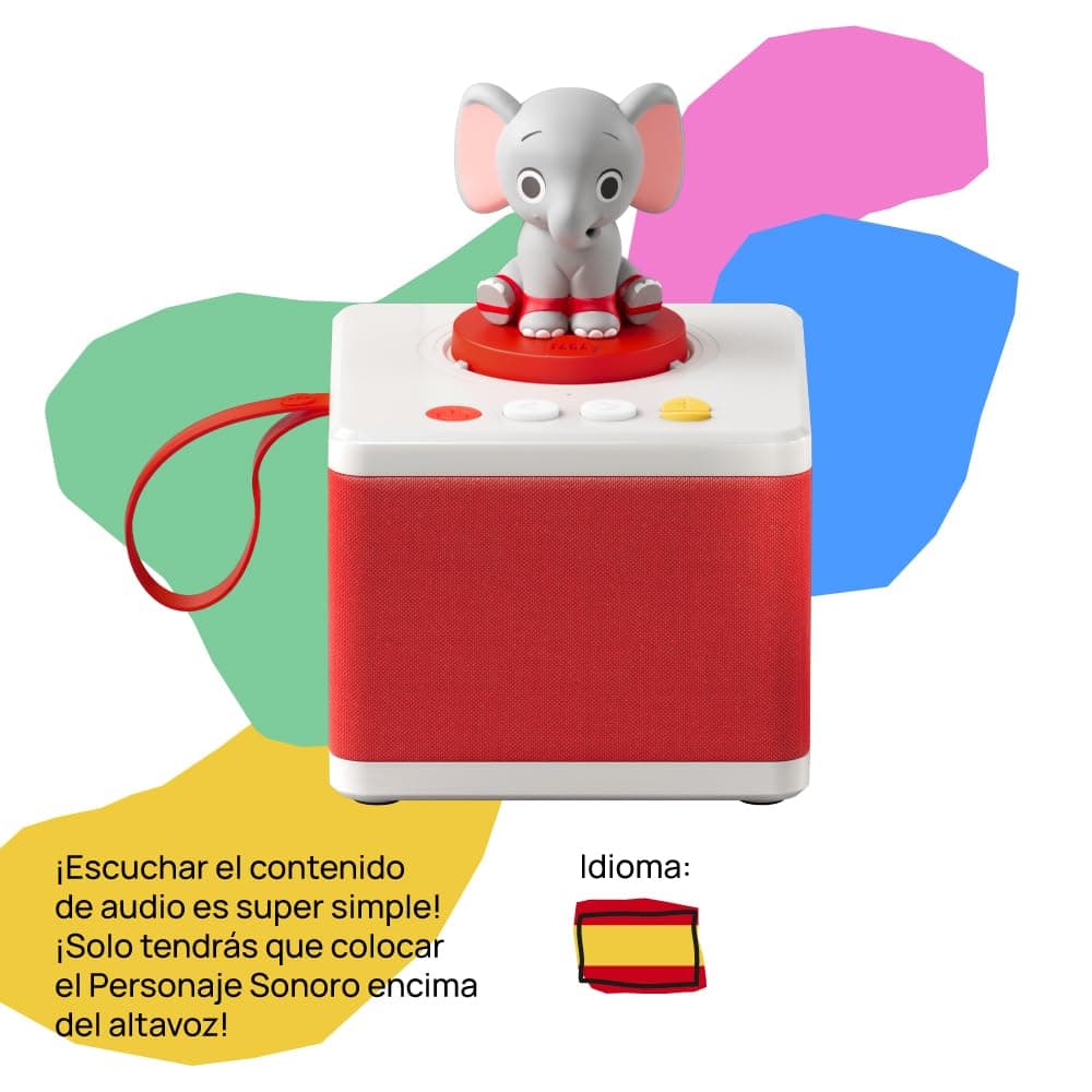 FABA - Cuentacuentos para Niñas y Niños, Altavoz con el Personaje Sonoro ELE el Elefante, Juego Educativo, Contenido EN ESPAÑOL Apto Desde 3 años — view 2