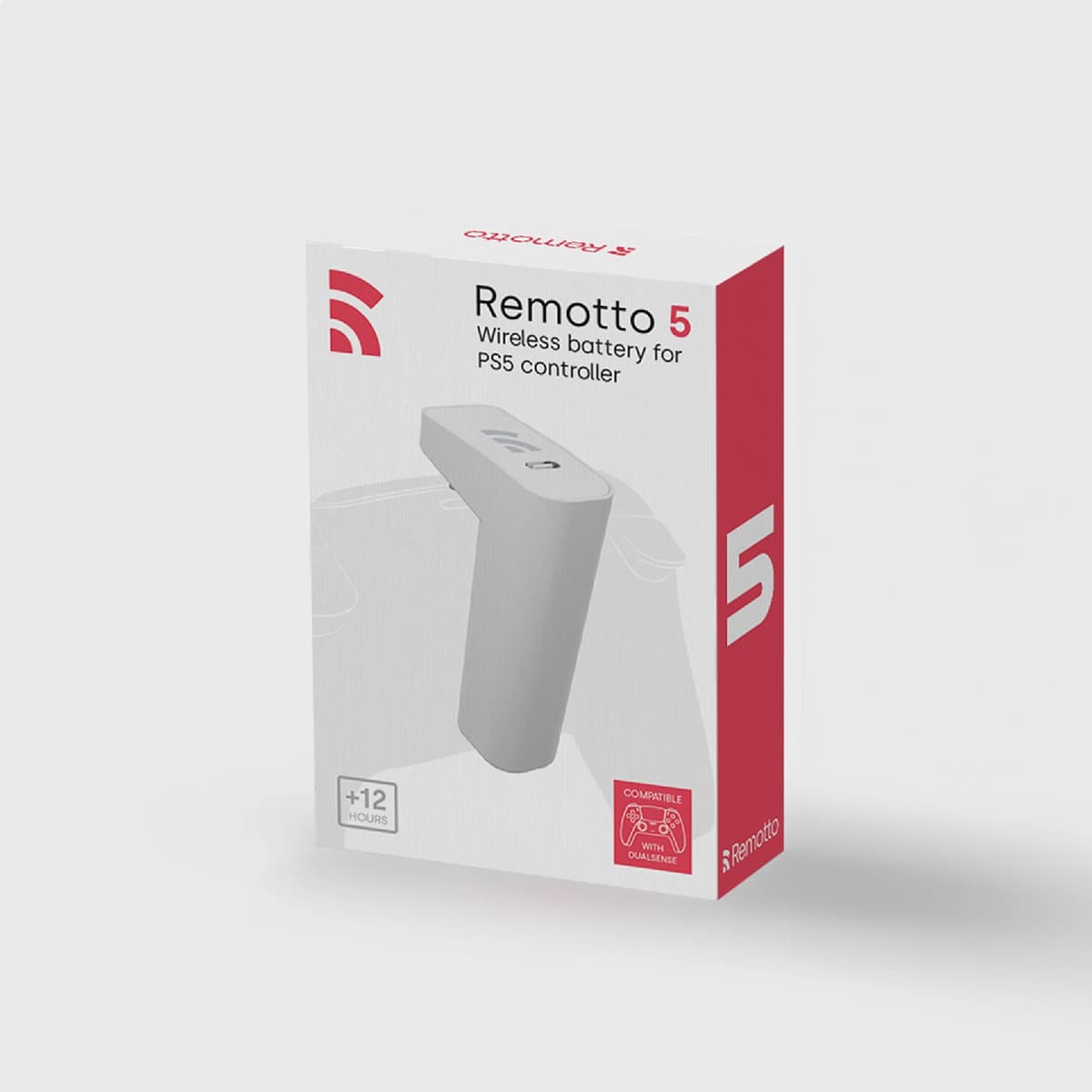 Remotto PS5 Wireless Controller Charger - Portable Battery for DualSense, Play While Charging - Long Lasting, 12 Hours of Battery Life — view 6