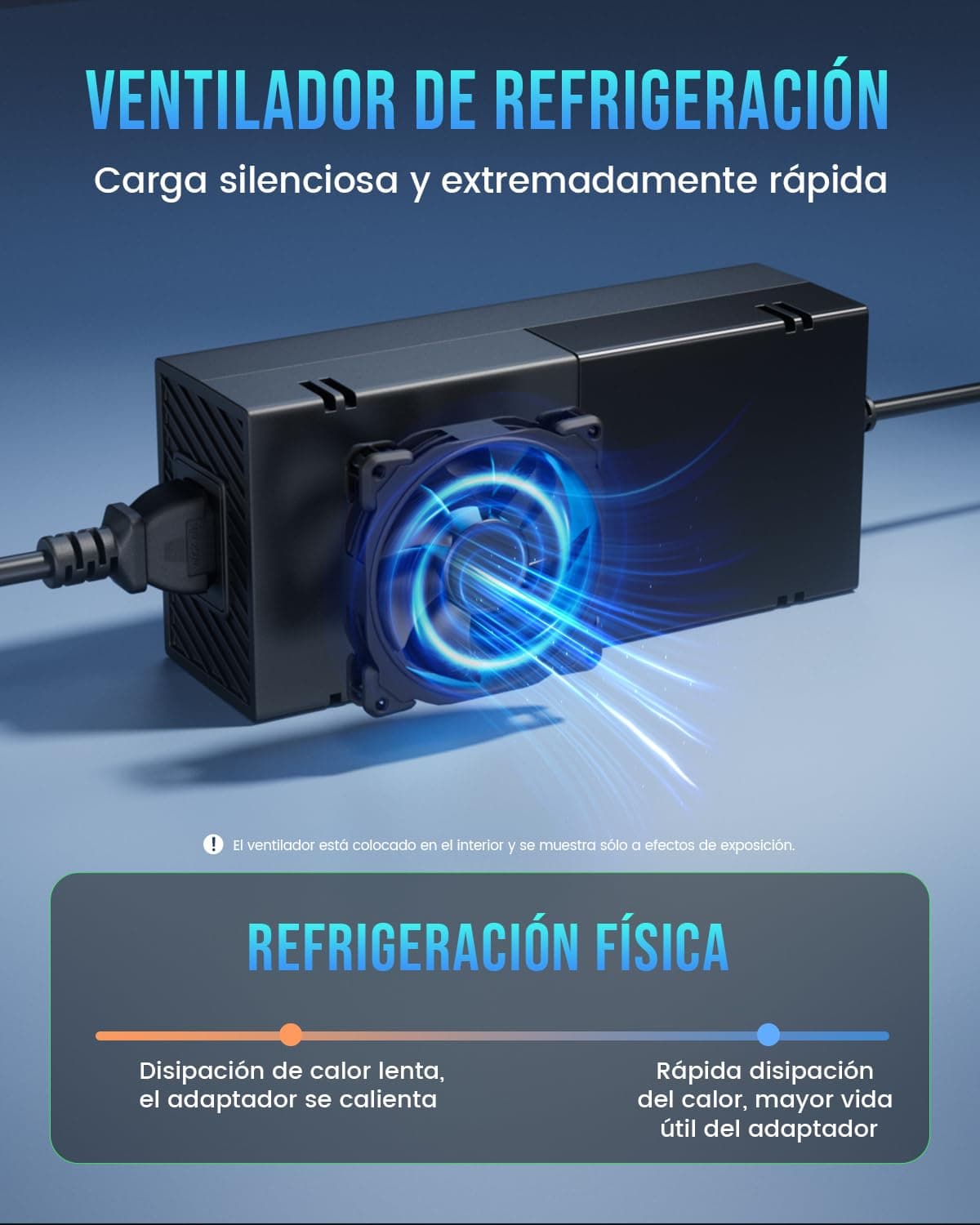Fuente de Alimentación para Xbox One, Cargador Mando Xbox Fuente de alimentación 200-240V para Xbox One 100-240V, 220W (Versión Vás Silenciosa) — view 5