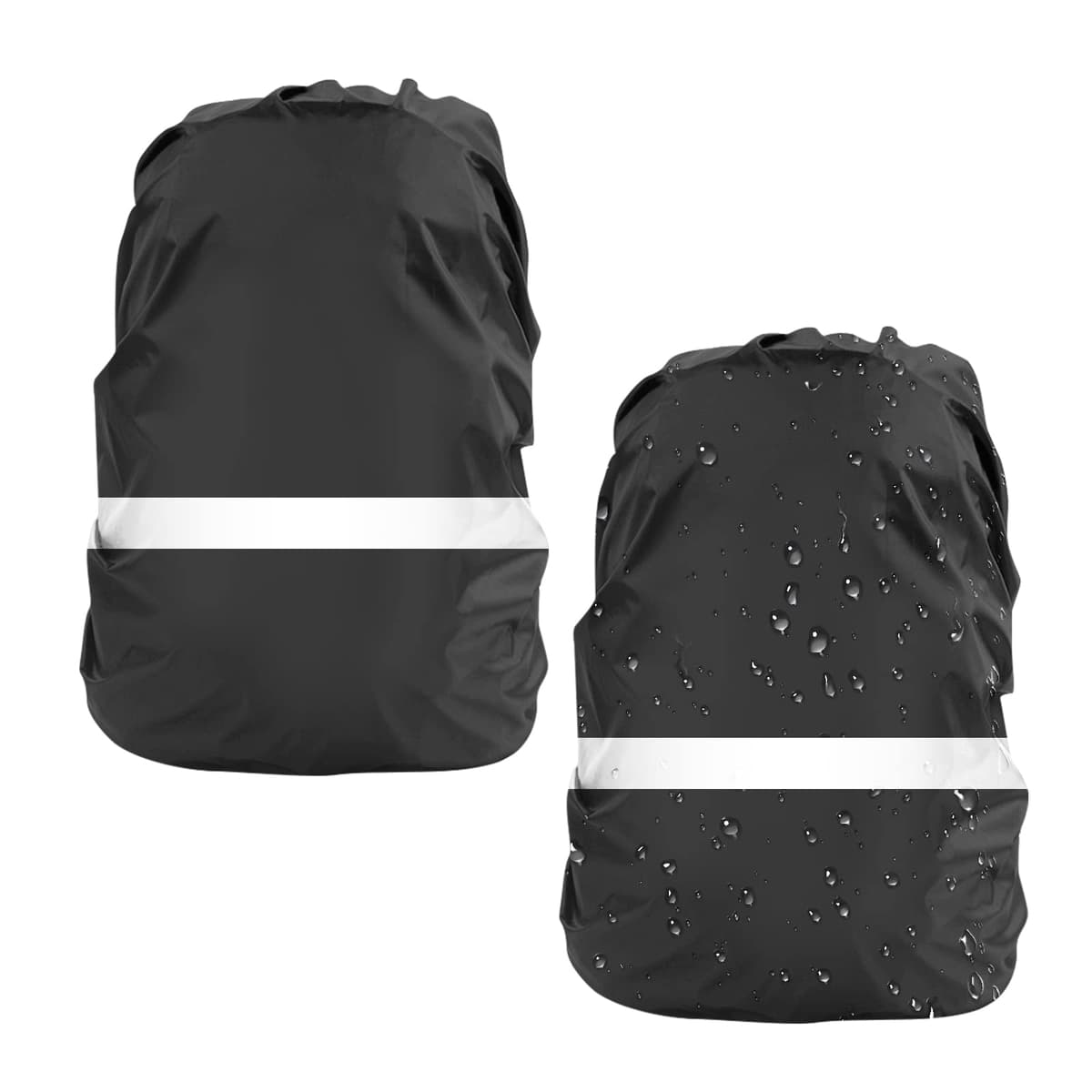 LAMA 2pcs Funda Impermeable para la Lluvia para Mochila, Protector Reflectante a Prueba de Lluvia para Antipolvo y Antirrobo S 18L-25L — view 21