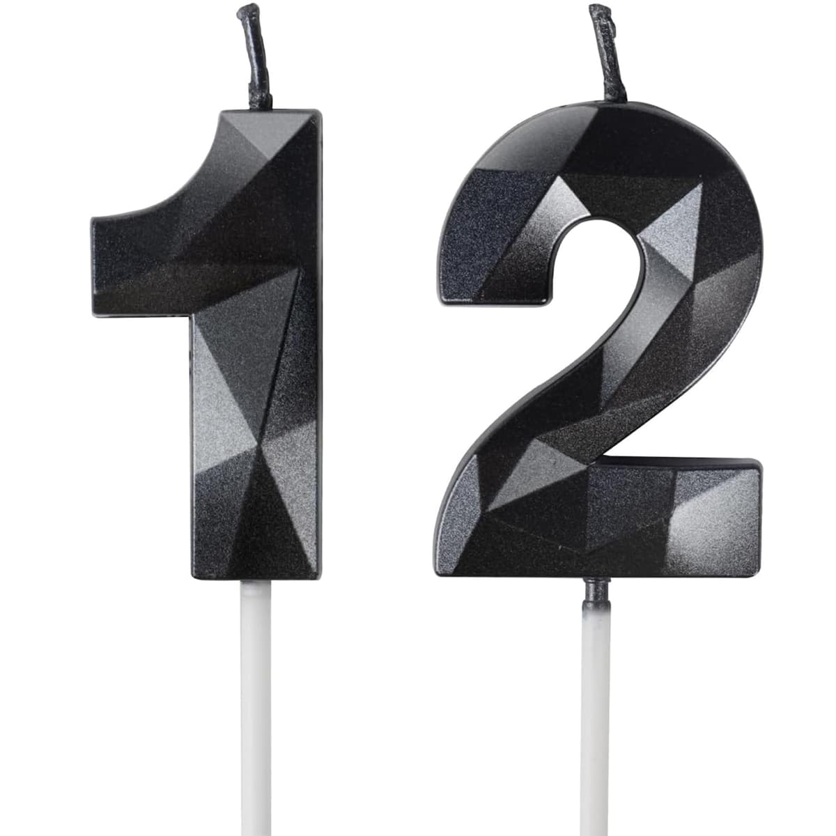 Yiran 50th Birthday Candles, Gold Number 50 Happy Birthday Candles, Cake Topper Decorations for Birthday Party, Wedding Anniversary Celebration Supply — view 61
