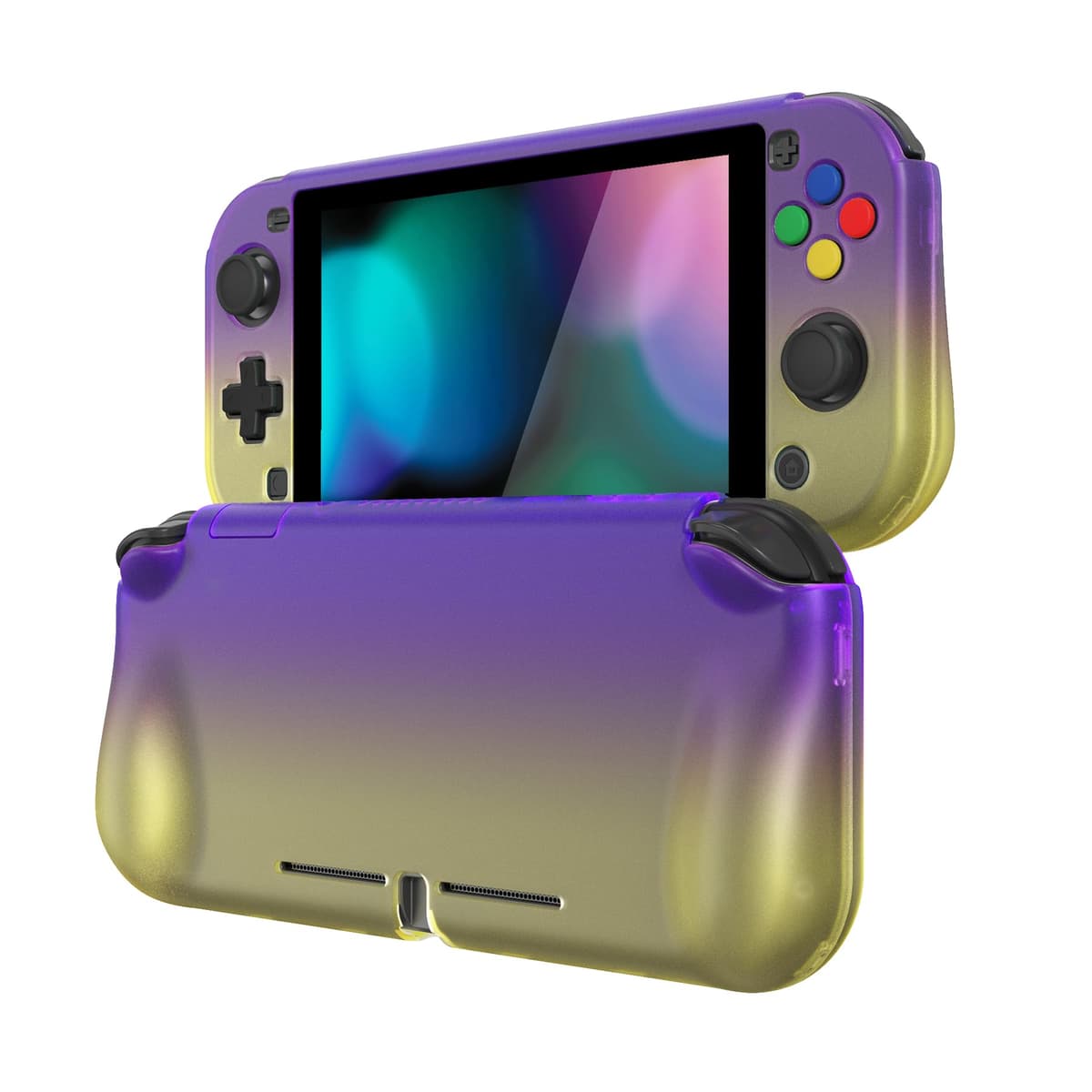 playvital ZealProtect Protective Case for Nintendo Switch Lite, Hard Shell Grip Cover for Nintendo Switch Lite w/Screen Protector & Thumb Grip Caps & Button Caps - Antique Yellow — view 84