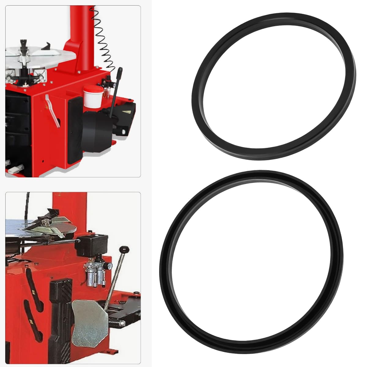 EMSea Kit de 6 Juntas para Cilindro Destalonador Neumáticos para Máquina Desmontadora Neumáticos 186Mm de Diámetro. Reparación Cilindros Hidráulicos — view 3