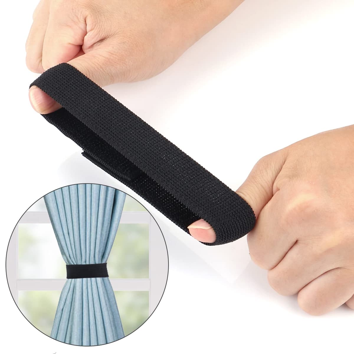 WLLHYF - Blusas negras para botas, bandas elásticas, correas para pantalones de tobillo con correas de gancho y bucle para senderismo, pesca, caza, ciclismo, jardinería, uniformes militares — view 4