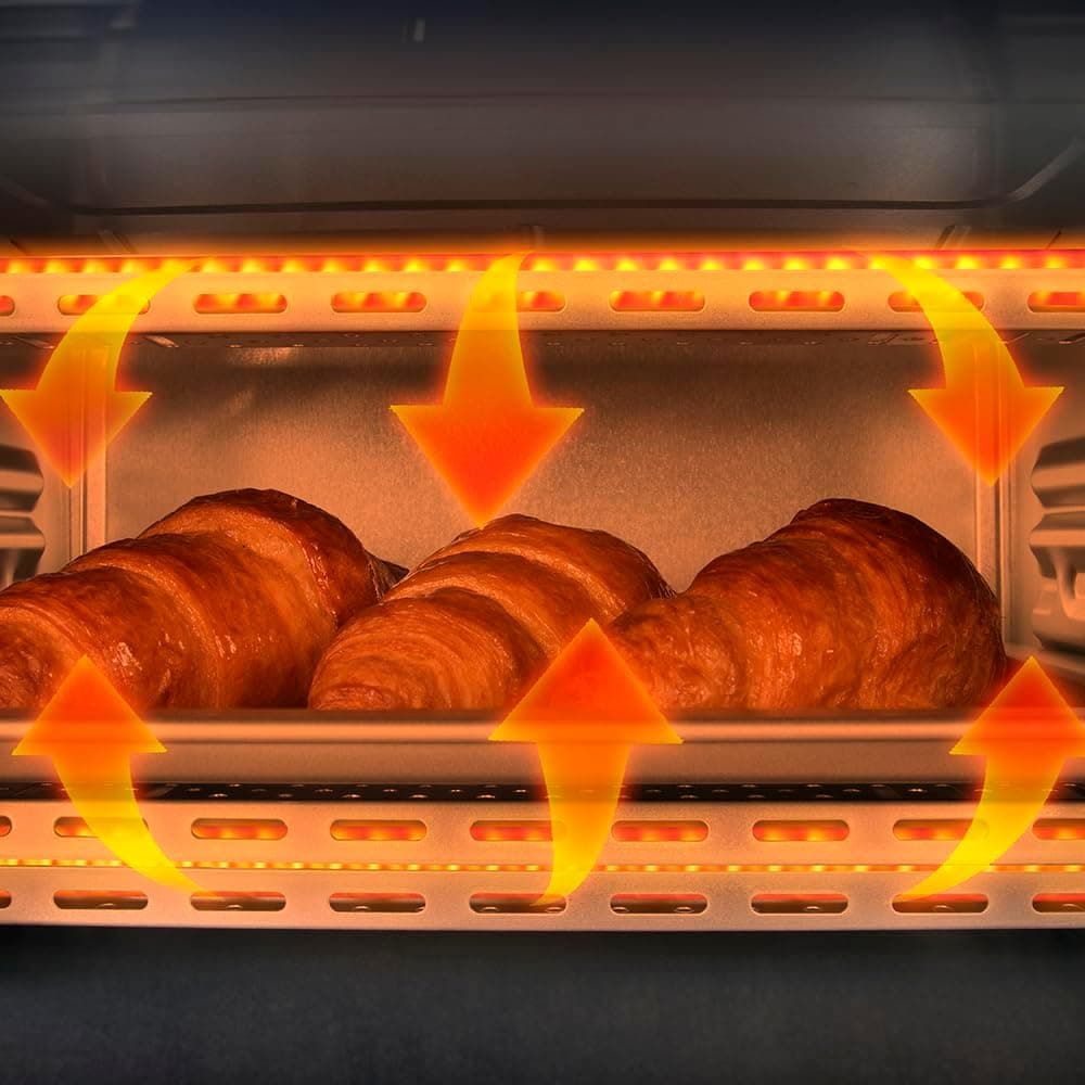 Cecotec Horno de sobremesa Bake&Toast 1090 Black, 10 L, 1000 W, Temporizador 60min, Temperatura regulable hasta 230ºC, bandeja para hornear, parrilla y una asa con pinzas — view 8