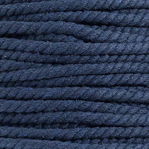 West Coast Paracord Twisted 3 Strand Natural Cotton Rope Artisan Cord – 1/4, 1/2, 5/8, 3/4 and 1 Inch Diameters – 10, 25, 50, 100 Feet