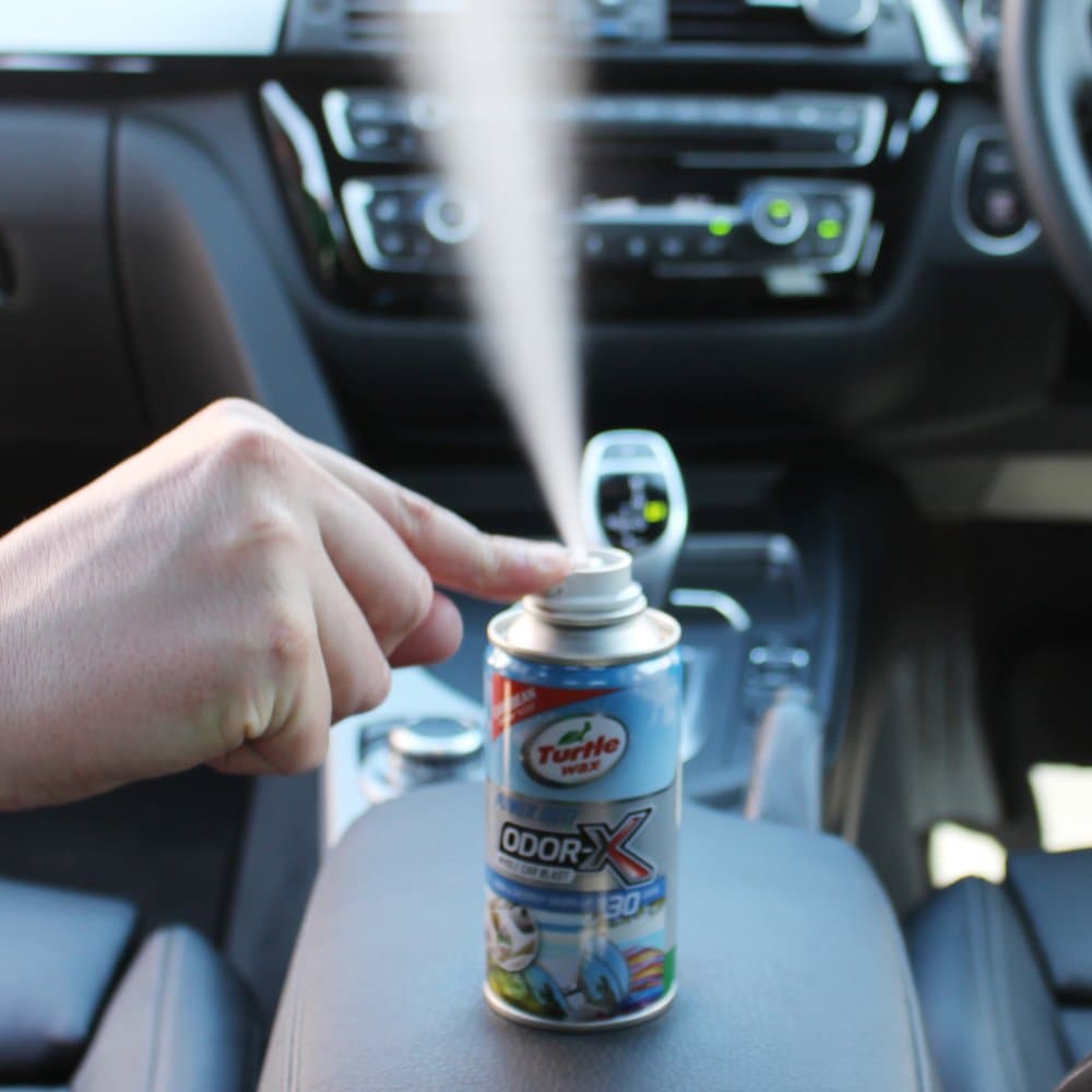 Turtle Wax Odor-X Whole Car Blast Car Air Freshener, New Car Scent, One-time Use Odour Eliminator, Removes Unwanted Smells Permanently, Car Fragrance Lasts up to 30 Days, 50ml, Pack of 2 — view 3