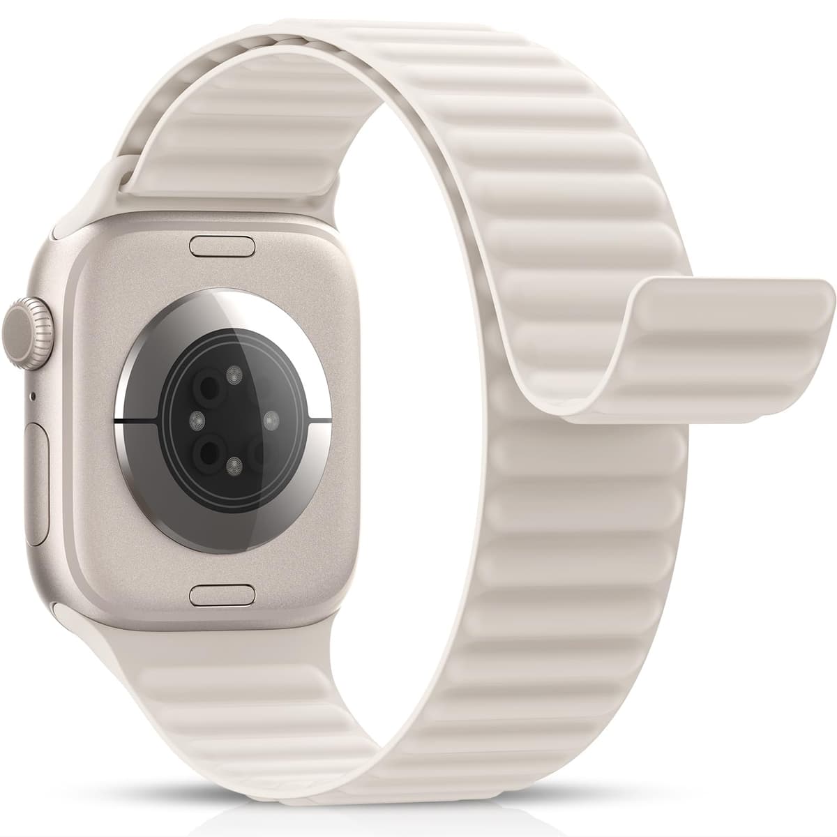 Higgs Magnetic Silicone Sport Strap Compatible with Apple Watch Straps 44mm 40mm 38mm 41mm 42mm 45mm 46mm 49mm for Men Women, Soft iWatch Wrist Band for Series 11 10 9 SE 8 7 6 5 4 Ultra 3 2 1 — view 17