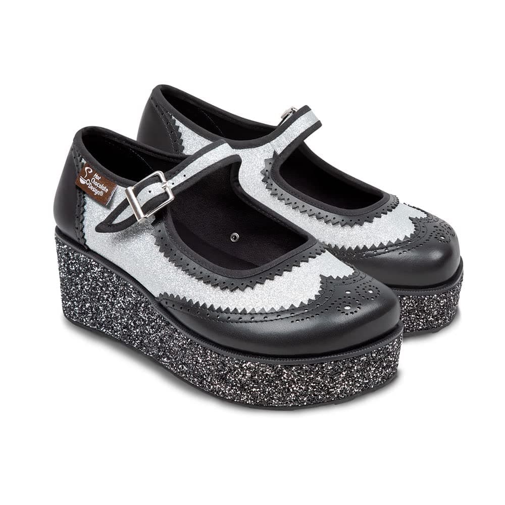 Hot Chocolate Design Chocolaticas Funky Canvas Women's Mary Jane Flat Shoes — view 20