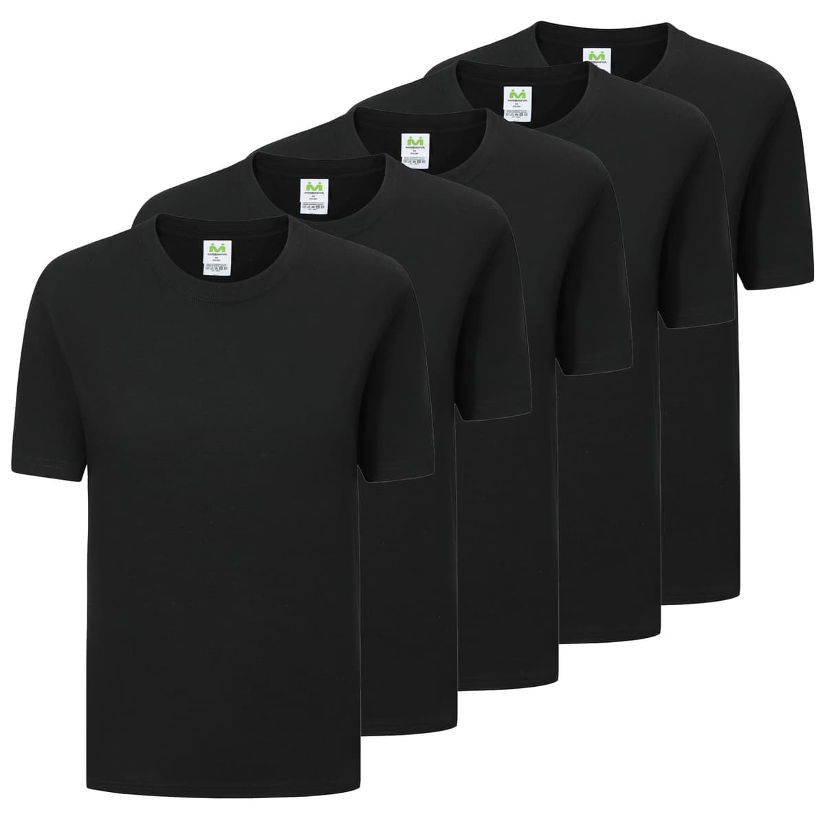 Paquete de 5 Unidades - Camiseta con Mangas Cortas 100% Algodón - 5-TS135
