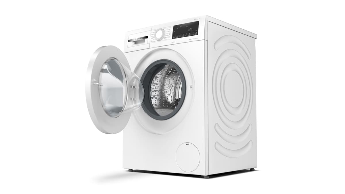 Bosch Home & Kitchen Appliances Bosch WNA134U8GB Serie 4 Freestanding Washer Dryer with AutoDry, Wash & Go 60, IronAssist and SpeedPerfect, 8kg/5kg load, 1400rpm spin, White — view 5