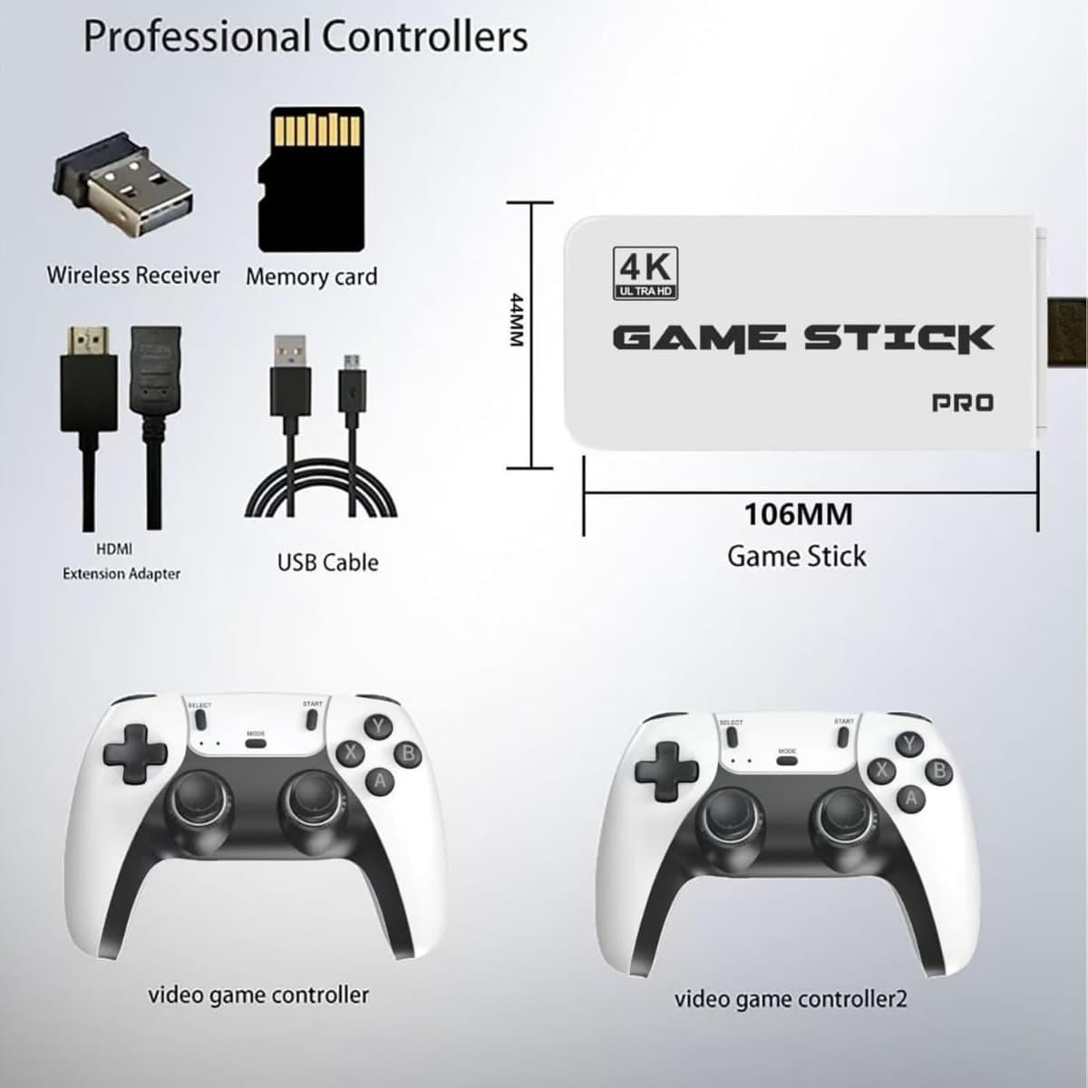 Juego de batalla retro arcade 4K de alta definición para dos jugadores, consola de juegos arcade retro inalámbrica de 2.4 G, memoria de 64 GB/128 GB, más de 40.000 juegos integrados, mini arcade — view 2