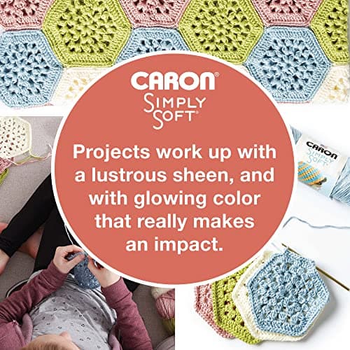 Caron Simply Soft Abyss Speckle Yarn - 3 Pack of 141g/5oz - Acrylic - 4 Medium (Worsted) - 235 Yards - Knitting/Crochet — view 3