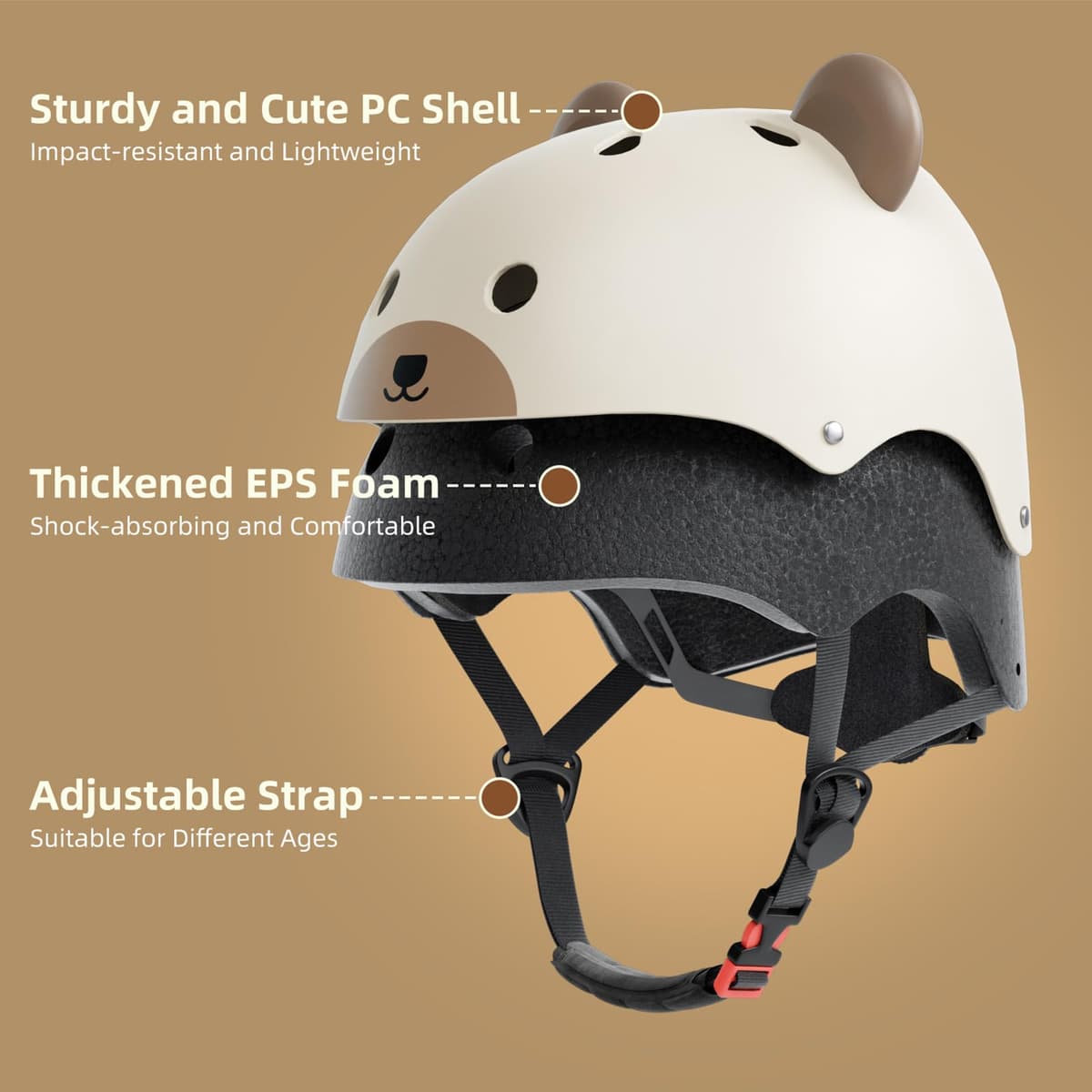 XJD Casco de Ciclismo para Niños Ajustable Casco Bicicleta Niño Casco Infantil Patinete Rollerskate de 3 a 14 Años Protecciones para Múltiples Deportes — view 73