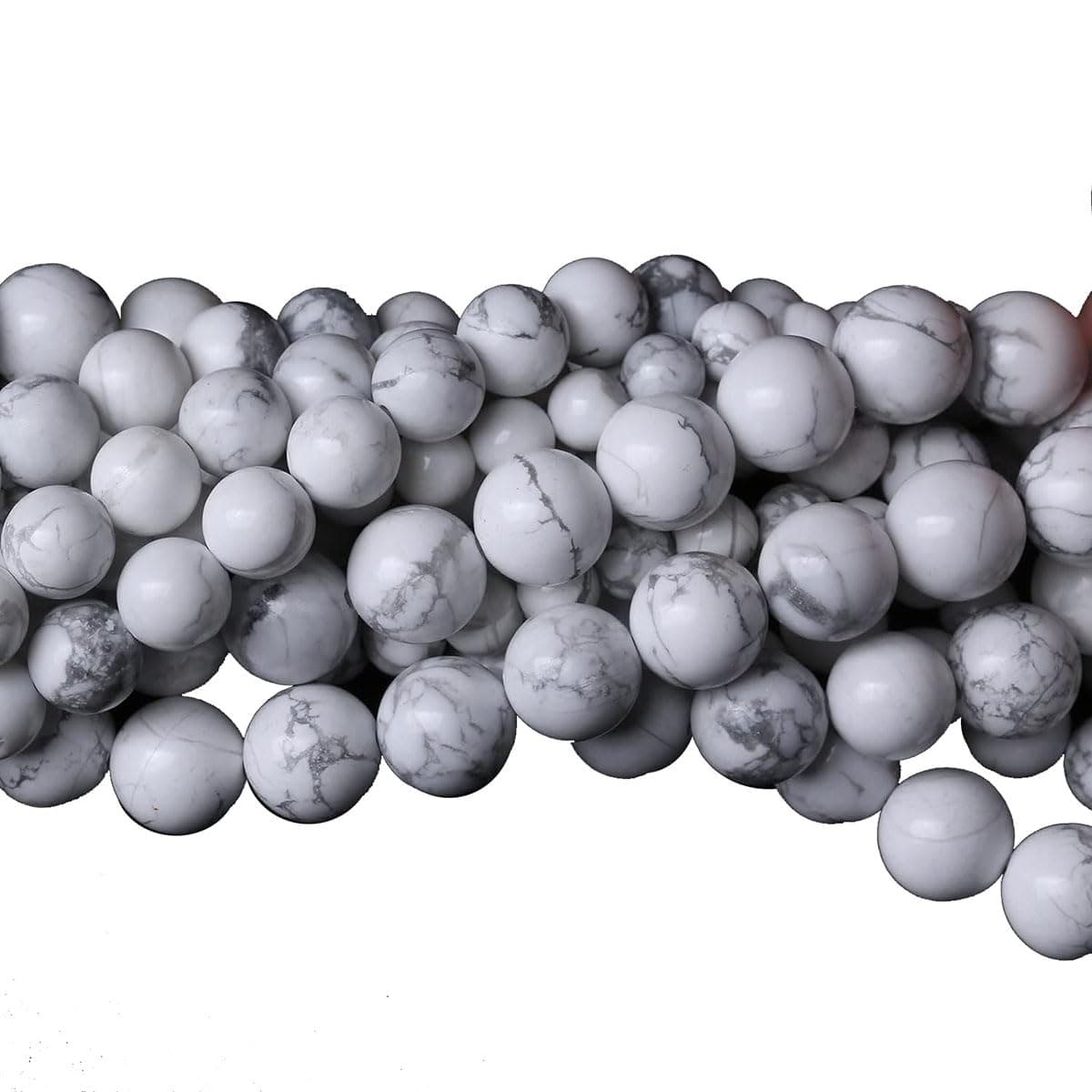 6mm Natural Green Agate Beads Round Semi Precious Gemstone Loose Beads for Jewelry Making (63-66pcs/strand) — view 3