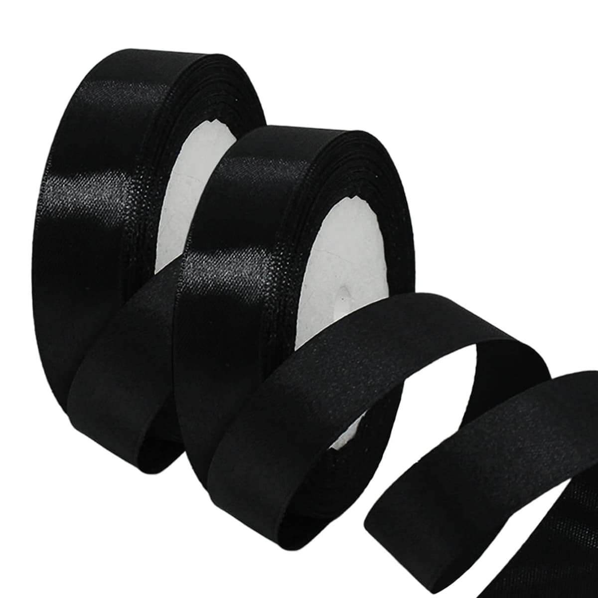 40mm Wide White Ribbon Thick Wedding Car Ribbon 22m, 1.5 inch Thick White Satin Ribbon for Gift Wrapping Wedding Car Christmas Birthday Cake Hair Bow Florist Bouquet Crafts Decorations — view 47