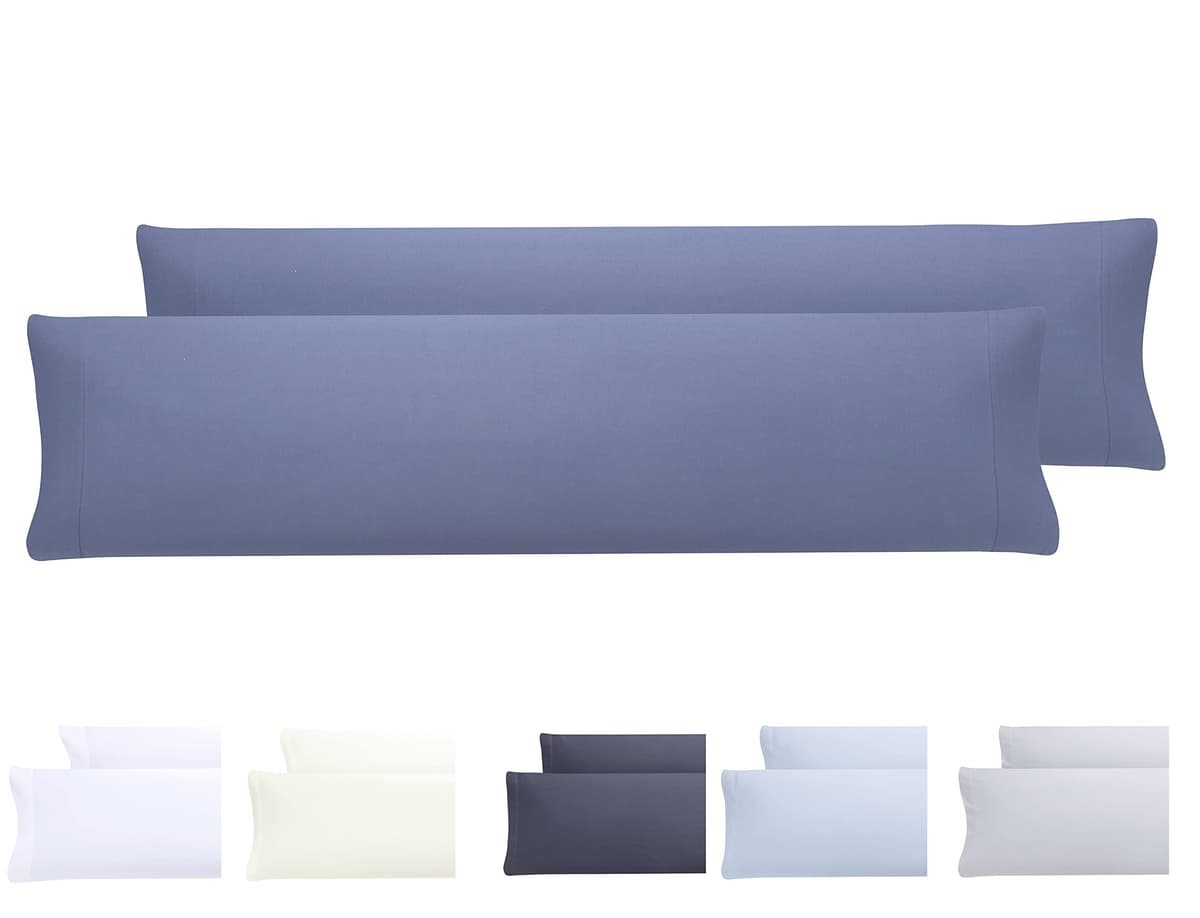 Todocama – Juego de 2 Fundas de Almohada, Microfibra Extra Suave, hipoalergénicas. Juego de 2-70x40 cm Blanco — view 8