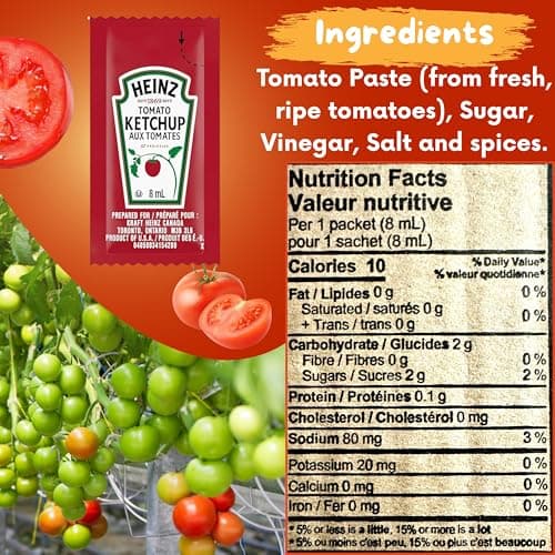Heinz Condiment Packets Ketchup and Mustard (100 Total; 50 Each Flavor) — view 2