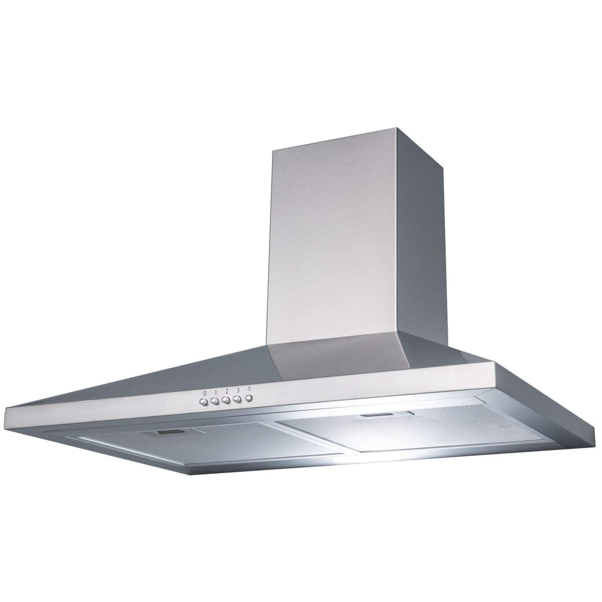 SIA 60cm Stainless Steel Single Fan Oven, 4 Zone Induction Hob And Cooker Hood — view 4