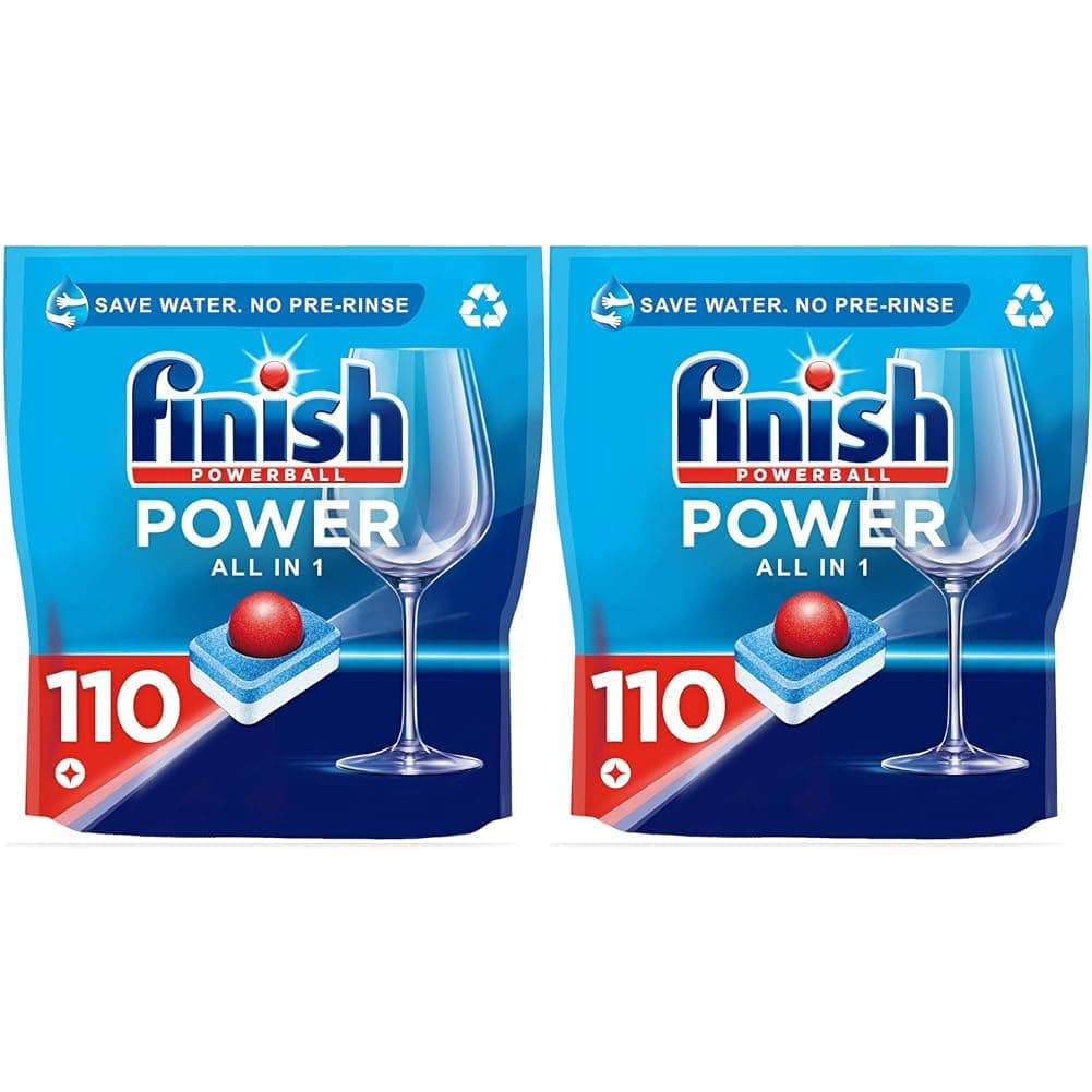 Finish Power Dishwasher Tablets, 110 Tabs, Fresh Scent, Everyday Clean and Shine — view 7