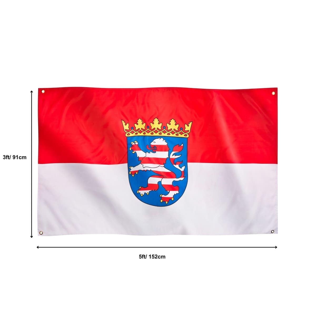 Runesol Cornwall Flag - 91x152cm, 3ft x 5ft, Cornish Flag, 4 Grommets, Eyelet in Every Corner, Premium Quality, Inside & Outside Use, Vivid Colours — view 25