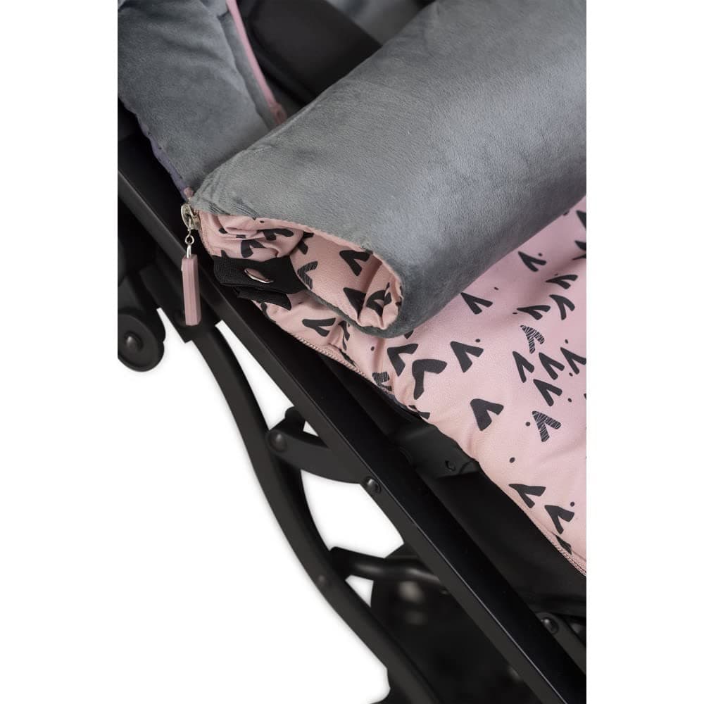 Saco Silla Paseo Universal, Saco Invierno Silla Paseo Universal, Desmontable con Cremallera, Cabezal Ajustable,Impermeable y Transpirable, fácil de Limpiar, Unisex (Montain Rosa) — view 5