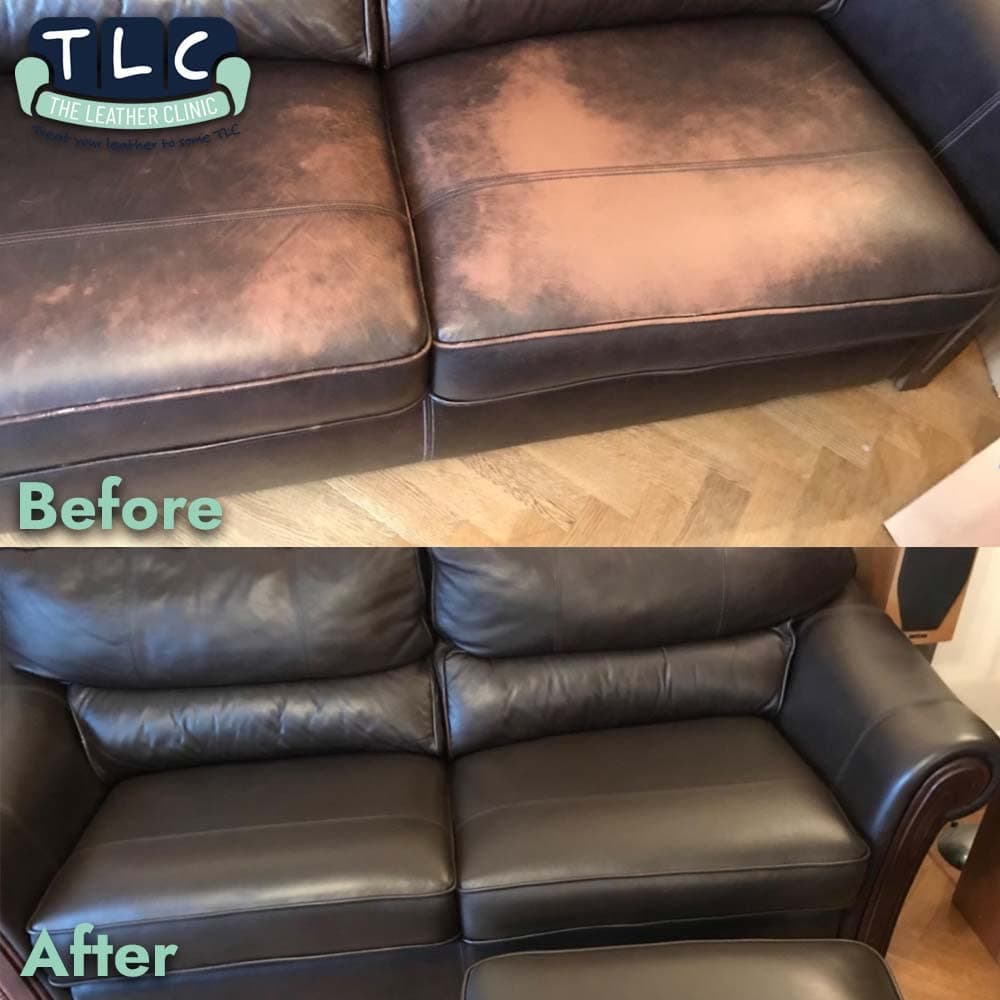 The Leather Clinic All in One Leather Colourant | Self Seal Leather Dye Repair Paint | Recolour Furniture, Sofas, Car Seats (Black, 250ml) — view 3