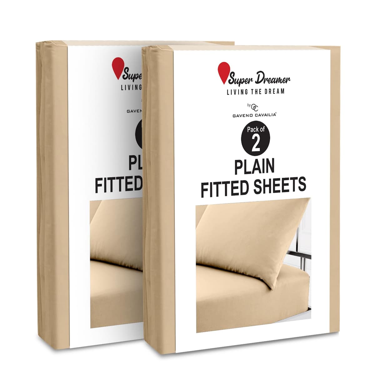 GC GAVENO CAVAILIA Fitted Sheet Single Bed (91 x 190cm) - Grey Bedding Sheets - Plain Dyed Microfiber Bed Sheets Single - (10 inch) 25cm Deep Pocket Bottom Sheet - Easycare - Wrinkle & Fade Resistant — view 18