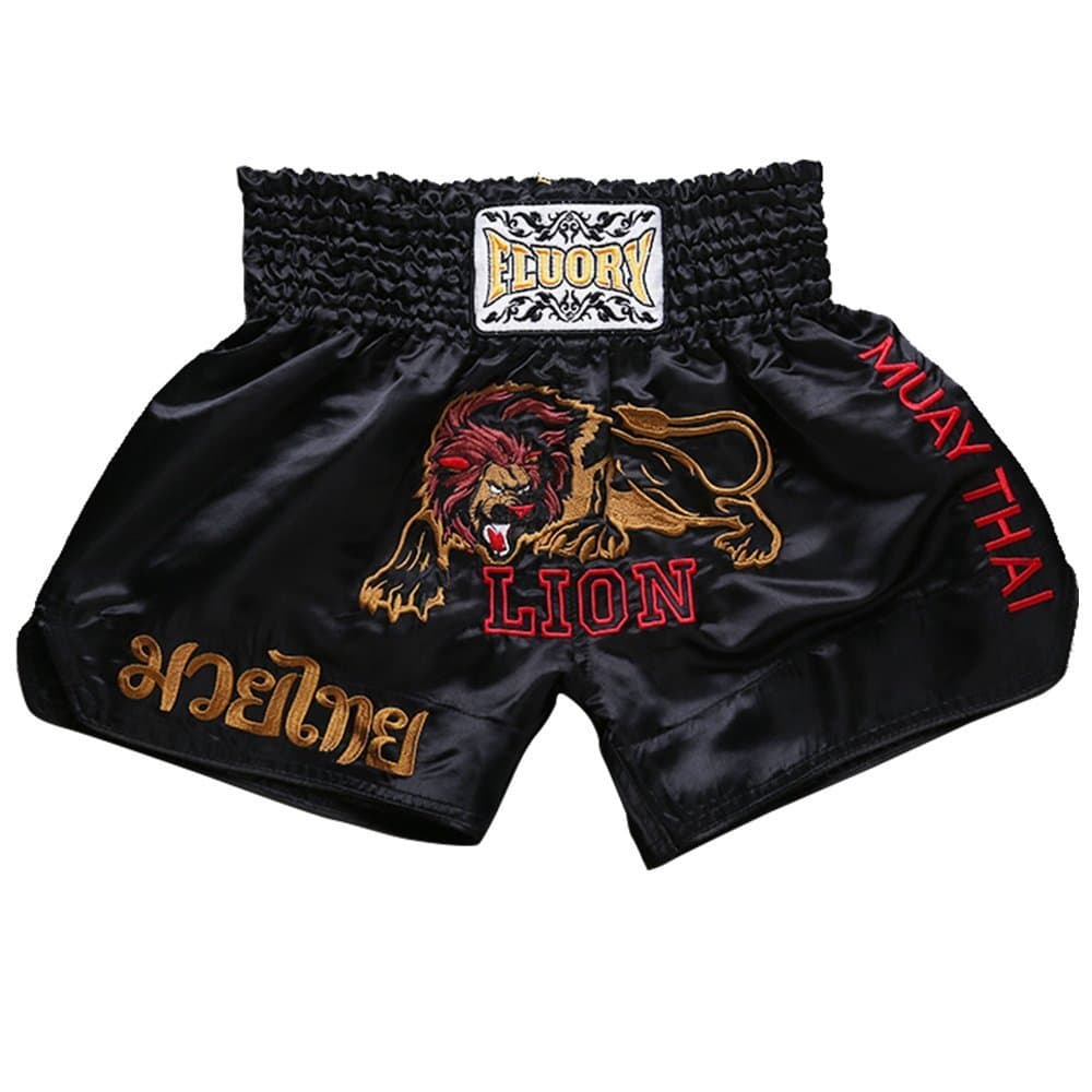 FLUORY Muay Thai Shorts, MMA Fight Shorts Ropa de Entrenamiento Jaula Lucha Grappling Artes Marciales Kickboxing Shorts Ropa — view 8