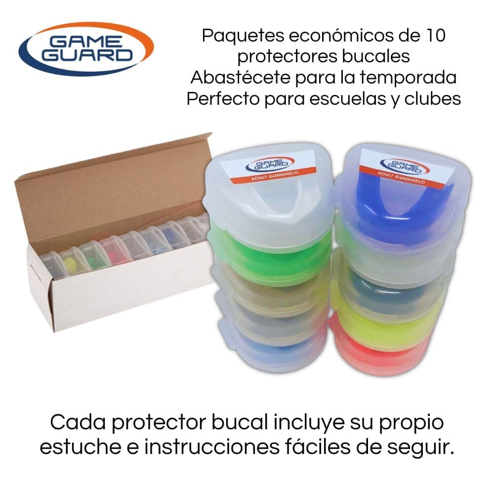 GAME GUARD protector bucal para hervir y morder/protector de encías - protector bucal moldeable/protectores de encías - júnior/niños/jóvenes - Aprobado por CE, deportes escolares, fútbol, rugby — view 6