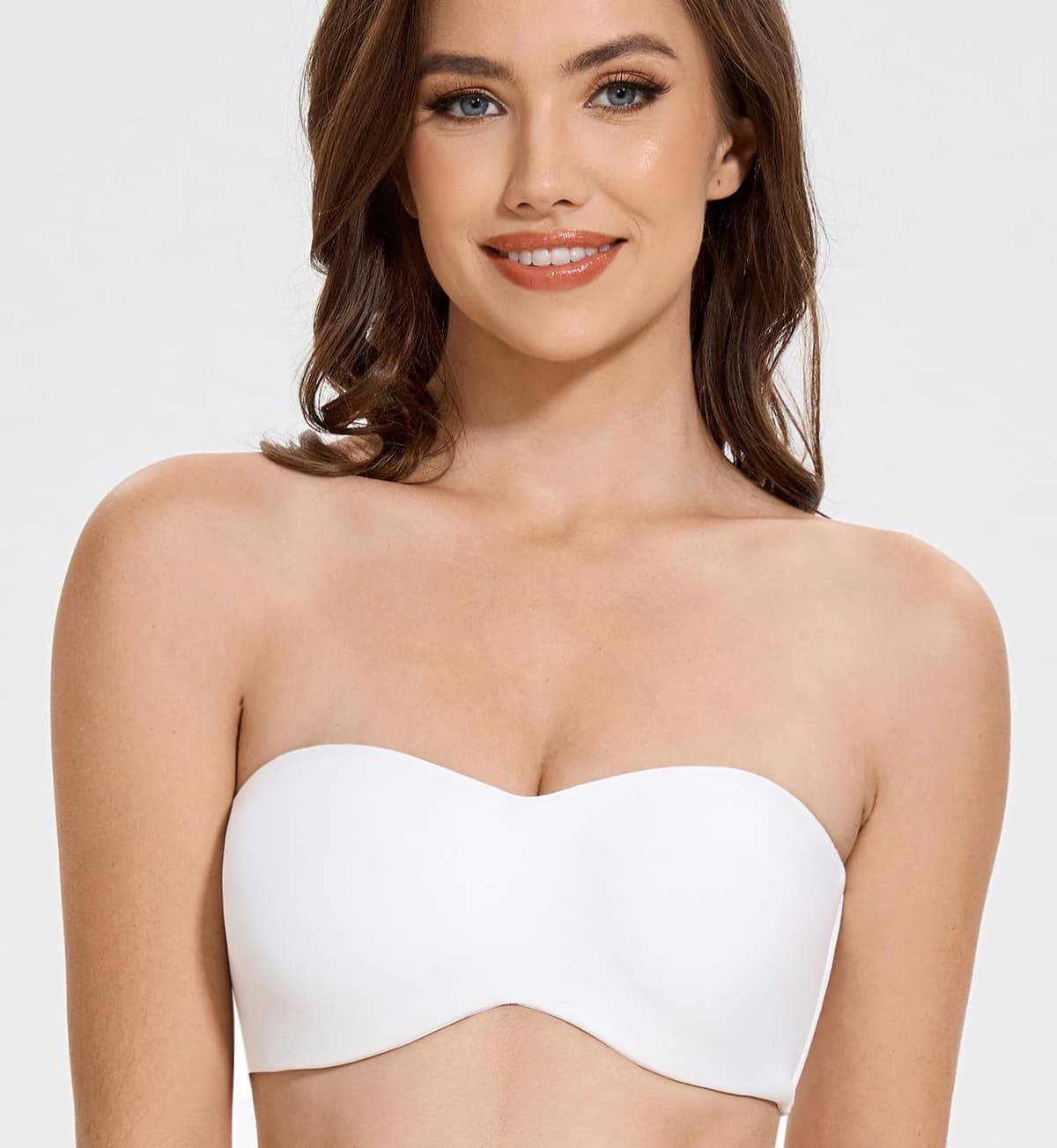 MELENECA Women's Strapless Minimizer Multiway for Large Bust Unlined Seemless Underwire Bandeau Bra — view 6