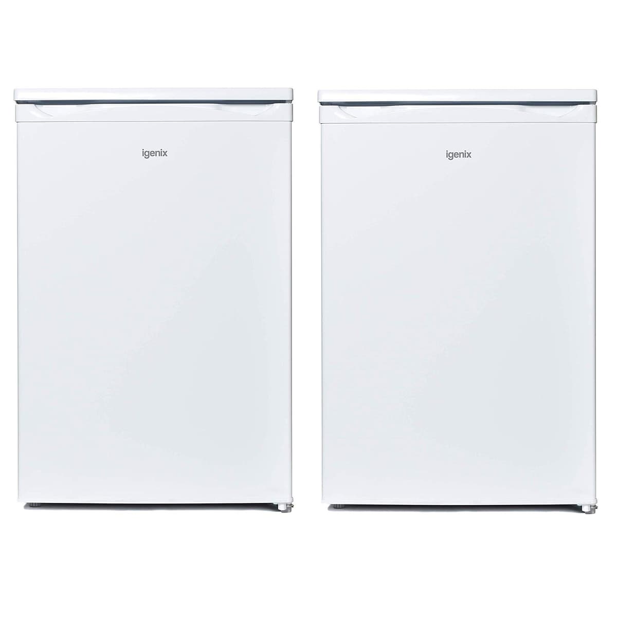 Igenix Freestanding Under Counter Larder Fridge & Freezer Set, Reversible Doors, 55cm Wide, White