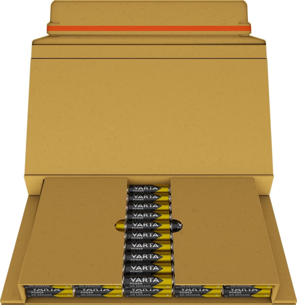 VARTA Pilas AA, paquete de 100, Power on Demand, Alcalinas, 1,5V, para accesorios de ordenador, dispositivos Smart Home, linternas, Made in Germany